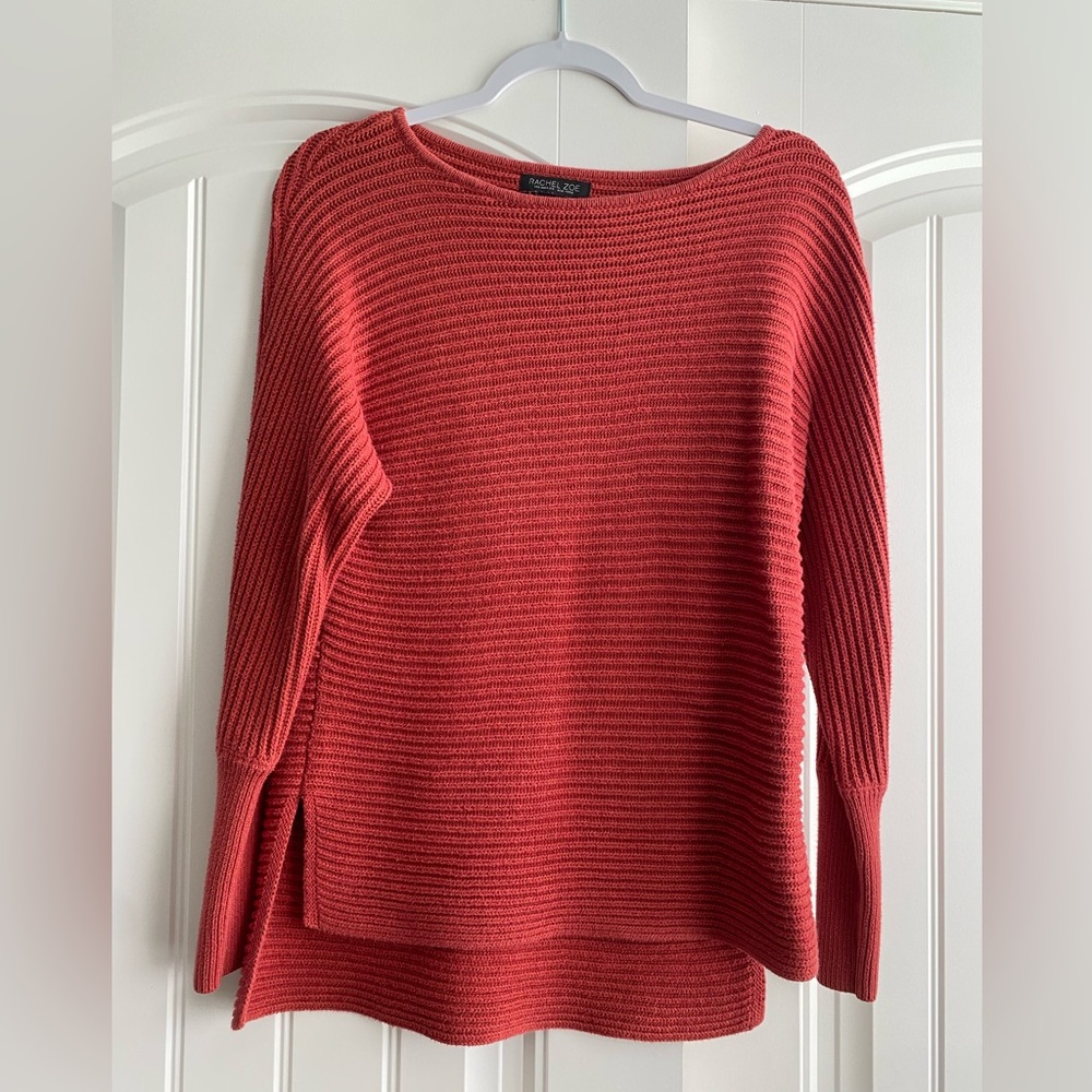 Rachel Zoe Red/Orange Knitted Sweater - Picture 2 of 4